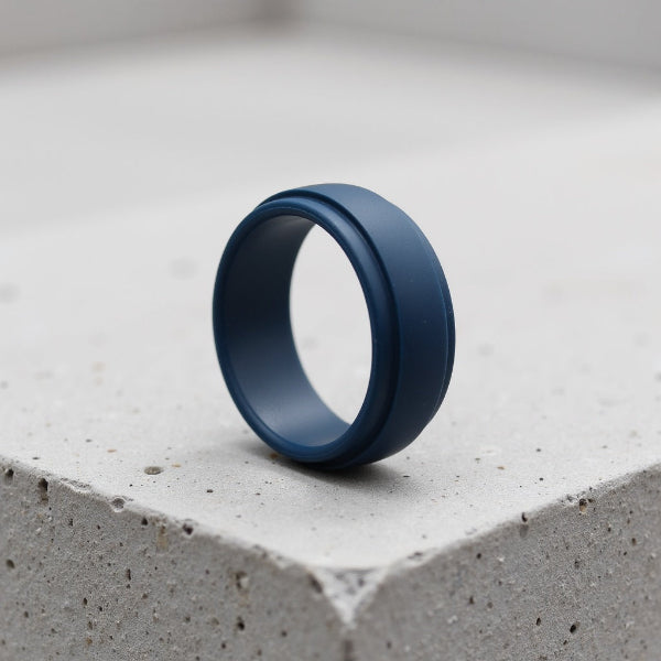 Classic Tough Silicone Ring - Blue