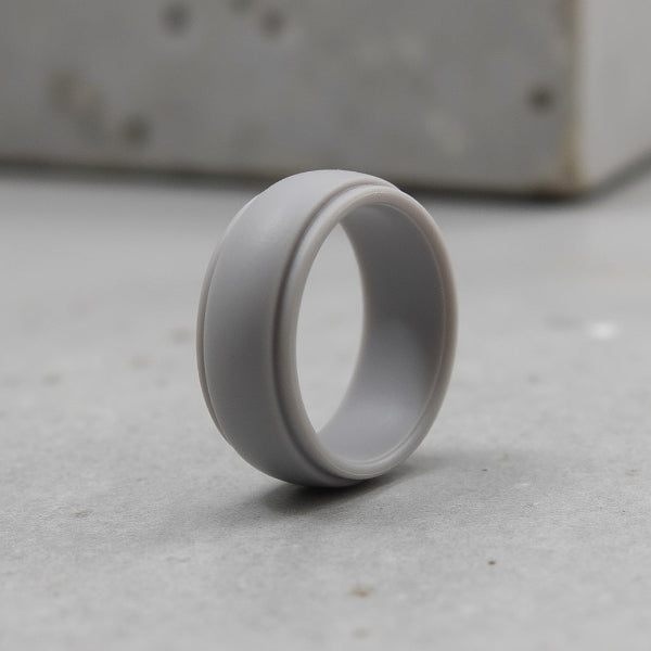 Classic Tough Silicone Ring - Grey