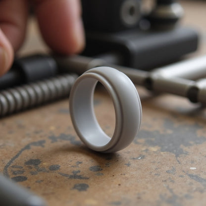 Classic Tough Silicone Ring - Grey